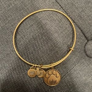 Alex and Ani gold paw bracelet